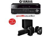 Yamaha RX V681BL 7.2 Channel 4K Network A V Receiver A Polk Audio TL1600 5.1 Home Theater Speaker System