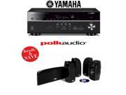 Yamaha RX V681BL 7.2 Channel 4K Network A V Receiver A Polk Audio TL350 5.0 Home Theater Speaker System
