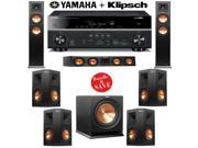 Klipsch RP 260F 7.1 Reference Premiere Home Theater System with Yamaha RX V781BL 7.2 Ch Network A V Receiver