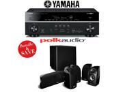 Yamaha RX V781BL 7.2 Channel 4K A V Receiver A Polk Audio TL1600 5.1 Home Theater Speaker System