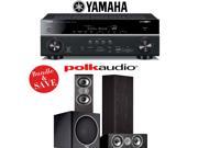 Yamaha RX V781BL 7.2 Channel 4K A V Receiver Polk Audio TSi 300 Polk Audio CS10 Polk Audio PSW110 3.1 Home Theater Package