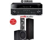 Yamaha RX V781BL 7.2 Channel 4K A V Receiver Polk Audio TSi 500 Polk Audio PSW110 2.1 Home Theater Package