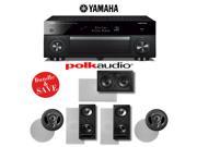 Yamaha RX A1060BL AVENTAGE 7.2 Channel Dolby Atmos Network A V Receiver Polk Audio 5.0 Vanishing Series In Wall In Ceiling Speaker System 265LS 255C LS