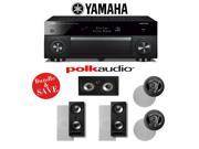 Yamaha RX A1060BL AVENTAGE 7.2 Channel Dolby Atmos Network A V Receiver Polk Audio 5.0 Vanishing Series In Wall In Ceiling Speaker System 265 RT 255C RT