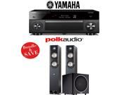 Yamaha RX A2060BL AVENTAGE 9.2 Channel Network A V Receiver Polk Audio S50 Polk Audio PSW110 2.1 Home Theater Package