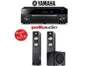 Yamaha RX A1060BL AVENTAGE 7.2 Channel Dolby Atmos Network A V Receiver Polk Audio S60 Polk Audio PSW110 2.1 Home Theater Package