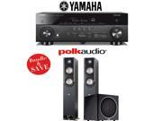 Yamaha AVENTAGE RX A760BL 7.2 Channel Network A V Receiver Polk Audio S50 Polk Audio PSW110 2.1 Home Theater Package