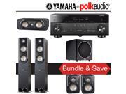 Polk Audio Signature S50 7.1 Ch Home Theater System with Yamaha AVENTAGE RX A760BL 7.2 Ch Network AV Receiver