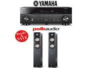 Yamaha AVENTAGE RX A760BL 7.2 Channel Network A V Receiver 1 Pair of Polk Audio Signature S60 Floorstanding Loudspeakers Bundle