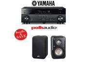 Yamaha AVENTAGE RX A660BL 7.2 Ch Network AV Receiver 1 Pair of Polk Audio Signature S10 Satellite Surround Speakers Bundle