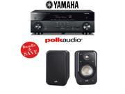 Yamaha AVENTAGE RX A660BL 7.2 Ch Network AV Receiver 1 Pair of Polk Audio Signature S20 Bookshelf Speakers Bundle