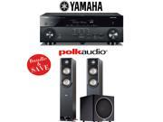 Yamaha AVENTAGE RX A660BL 7.2 Ch Network AV Receiver Polk Audio S60 Polk Audio PSW110 2.1 Home Theater Package