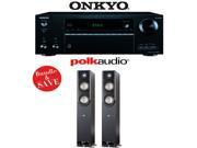 Onkyo TX NR656 7.2 Channel Network A V Receiver 1 Pair of Polk Audio Signature S50 Floorstanding Speakers Bundle