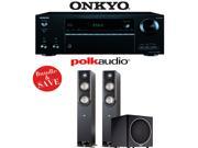 Onkyo TX NR656 7.2 Channel Network A V Receiver Polk Audio S50 Polk Audio PSW110 2.1 Home Theater Package