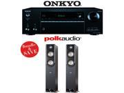 Onkyo TX NR656 7.2 Channel Network A V Receiver 1 Pair of Polk Audio Signature S60 Floorstanding Loudspeakers Bundle