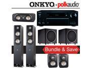 Polk Audio Signature S60 5.2 Ch Home Theater System with Onkyo TX NR656 7.2 Ch Network AV Receiver