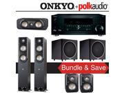 Polk Audio Signature S50 5.2 Ch Home Theater System with Onkyo TX RZ810 7.2 Ch Network AV Receiver