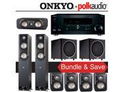 Polk Audio Signature S60 7.2 Ch Home Theater System with Onkyo TX RZ810 7.2 Ch Network AV Receiver