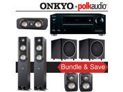 Polk Audio Signature S50 5.2 Ch Home Theater System with Onkyo TX RZ710 7.2 Ch Network AV Receiver