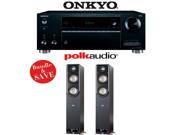 Onkyo TX RZ710 7.2 Channel Network A V Receiver with Polk Audio Signature S60 Floorstanding Loudspeaker Pair Black