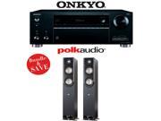 Onkyo TX RZ610 7.2 Channel Network A V Receiver 1 Pair of Polk Audio Signature S50 Floorstanding Loudspeakers Bundle
