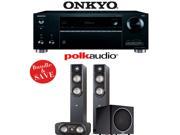 Onkyo TX RZ610 7.2 Channel Network A V Receiver Polk Audio S50 Polk Audio S30 Polk Audio PSW110 3.1 Home Theater Package