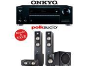 Polk Audio Signature S50 5.1 Ch Home Theater System with Onkyo TX RZ610 7.2 Ch Network AV Receiver