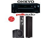 Onkyo TX NR656 7.2 Channel Network A V Receiver Polk Audio TSi 300 Polk Audio PSW125 2.1 Home Theater Package