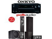 Polk Audio TSi 300 5.1 Ch Home Theater System with Onkyo TX NR656 7.2 Ch Network AV Receiver