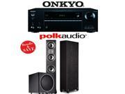 Onkyo TX NR656 7.2 Channel Network A V Receiver Polk Audio TSi 400 Polk Audio PSW125 2.1 Home Theater Package