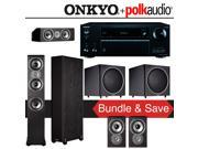 Polk Audio TSi 400 5.2 Ch Home Theater System with Onkyo TX NR656 7.2 Ch Network AV Receiver