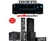 Polk Audio TSi 500 5.1 Ch Home Theater System with Onkyo TX NR656 7.2 Ch Network AV Receiver