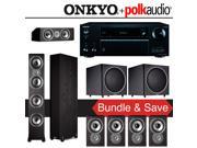 Polk Audio TSi 500 7.2 Ch Home Theater System with Onkyo TX NR656 7.2 Ch Network AV Receiver