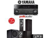 Polk Audio TSi 300 5.1 Ch Home Theater System with Yamaha AVENTAGE RX A760BL 7.2 Ch Network AV Receiver