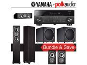Polk Audio TSi 300 5.2 Ch Home Theater System with Yamaha AVENTAGE RX A760BL 7.2 Ch Network AV Receiver