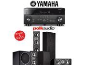 Polk Audio TSi 400 5.1 Ch Home Theater System with Yamaha AVENTAGE RX A760BL 7.2 Ch Network AV Receiver
