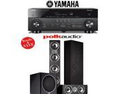 Yamaha AVENTAGE RX A760BL 7.2 Channel Network A V Receiver Polk Audio TSi 500 Polk Audio CS10 Polk Audio PSW125 3.1 Home Theater Package