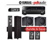 Polk Audio TSi 300 5.2 Ch Home Theater System with Yamaha AVENTAGE RX A860BL 7.2 Ch Network AV Receiver