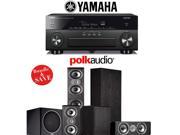 Polk Audio TSi 400 5.1 Ch Home Theater System with Yamaha AVENTAGE RX A860BL 7.2 Ch Network AV Receiver