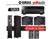 Polk Audio TSi 400 5.2 Ch Home Theater System with Yamaha AVENTAGE RX A860BL 7.2 Ch Network AV Receiver