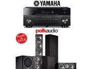 Polk Audio TSi 500 5.1 Ch Home Theater System with Yamaha AVENTAGE RX A860BL 7.2 Ch Network AV Receiver