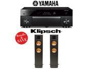 Yamaha RX A1060BL AVENTAGE 7.2 Channel Dolby Atmos Network A V Receiver 1 Pair of Klipsch Reference RF 82 II Floorstanding Loudspeakers Bundle