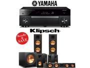 Klipsch Reference RF 82 II 5.1 Ch Home Theater Speaker System with Yamaha AVENTAGE RX A1060BL 7.2 Ch Network AV Receiver