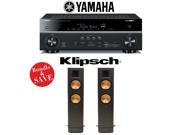 Yamaha RX V781BL 7.2 Channel 4K A V Receiver 1 Pair of Klipsch Reference RF 82 II Floorstanding Speakers Bundle