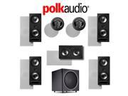 Polk Audio 265 RT 7.1 Vanishing Series In Wall In Ceiling Home Theater System 265 RT 90 RT 255C RT PSW110
