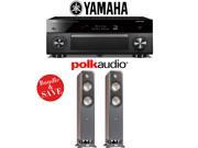 Yamaha RX A3060BL AVENTAGE 11.2 Channel Network A V Receiver 1 Pair of Polk Audio Signature S55 Floorstanding Loudspeakers Walnut Bundle