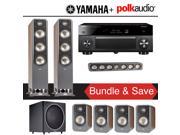 Polk Audio Signature S60 7.1 Ch Home Theater Speaker System Walnut with Yamaha AVENTAGE RX A3060BL 11.2 Ch Network AV Receiver