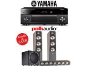Yamaha RX A2060BL AVENTAGE 9.2 Channel Network A V Receiver Polk Audio S60 Polk Audio S35 Polk Audio PSW125 3.1 Ch Home Theater Package Walnut