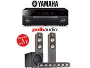 Yamaha RX A1060BL AVENTAGE 7.2 Channel Dolby Atmos Network A V Receiver Polk Audio S55 Polk Audio S35 Polk Audio PSW125 3.1 Ch Home Theater Package Wal