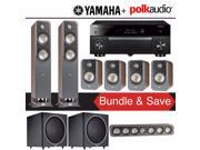 Polk Audio Signature S55 7.2 Ch Home Theater Speaker System Walnut with Yamaha AVENTAGE RX A1060BL 7.2 Ch Network AV Receiver